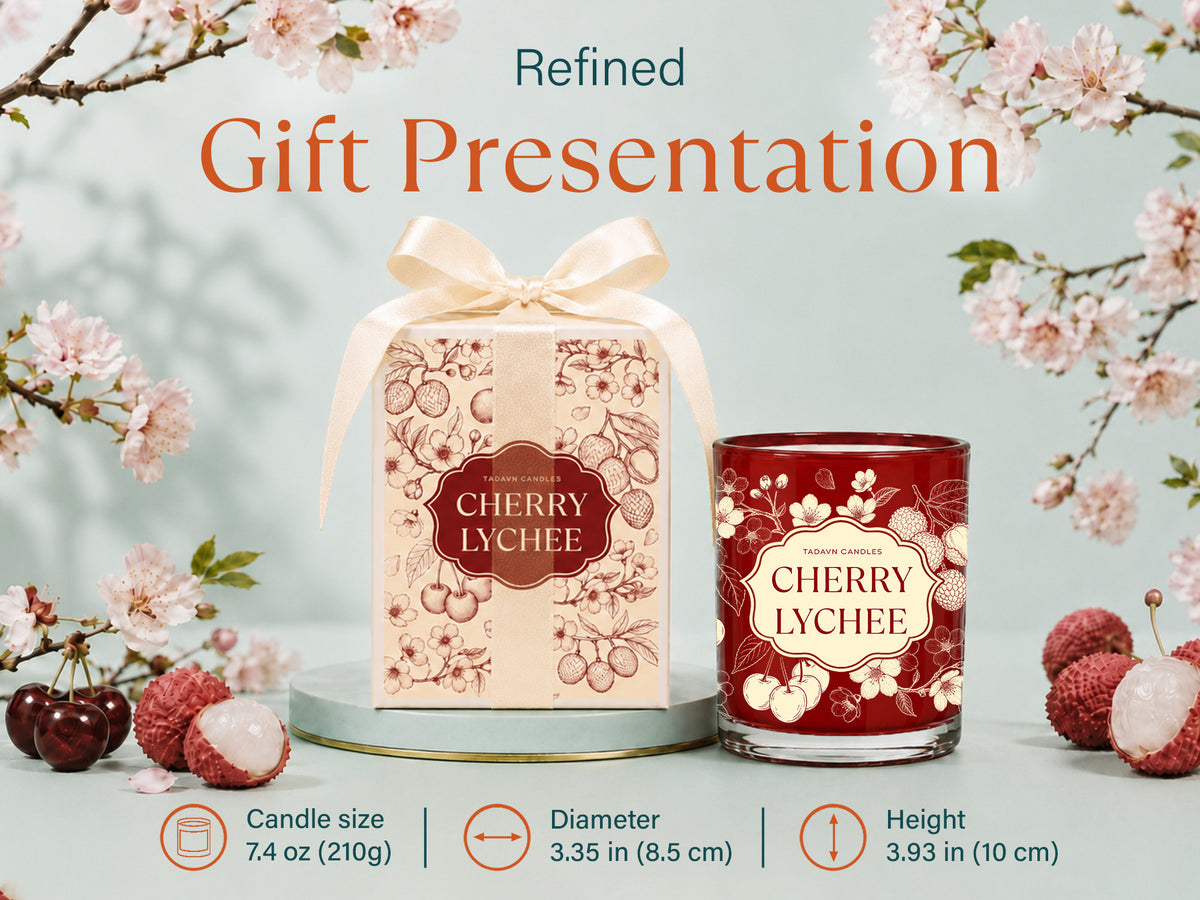 Cherry Lychee Candle for Warmer Lamp – Wickless Scented Candle with Fruity Floral Fragrance for Bedroom, Living Room & Home Décor