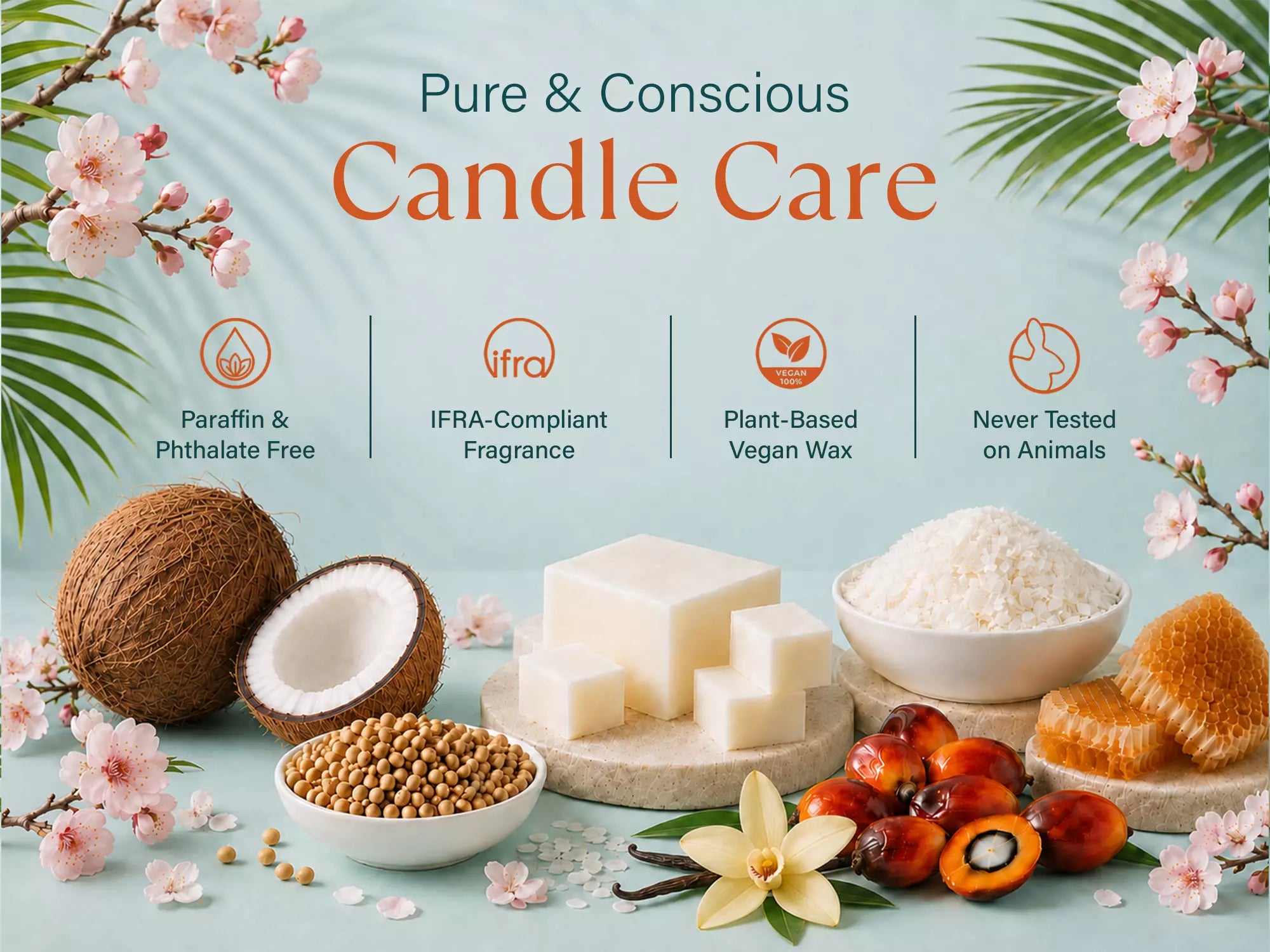 Mango Koa Wood Wickless Scented Candle for Warmer Lamp